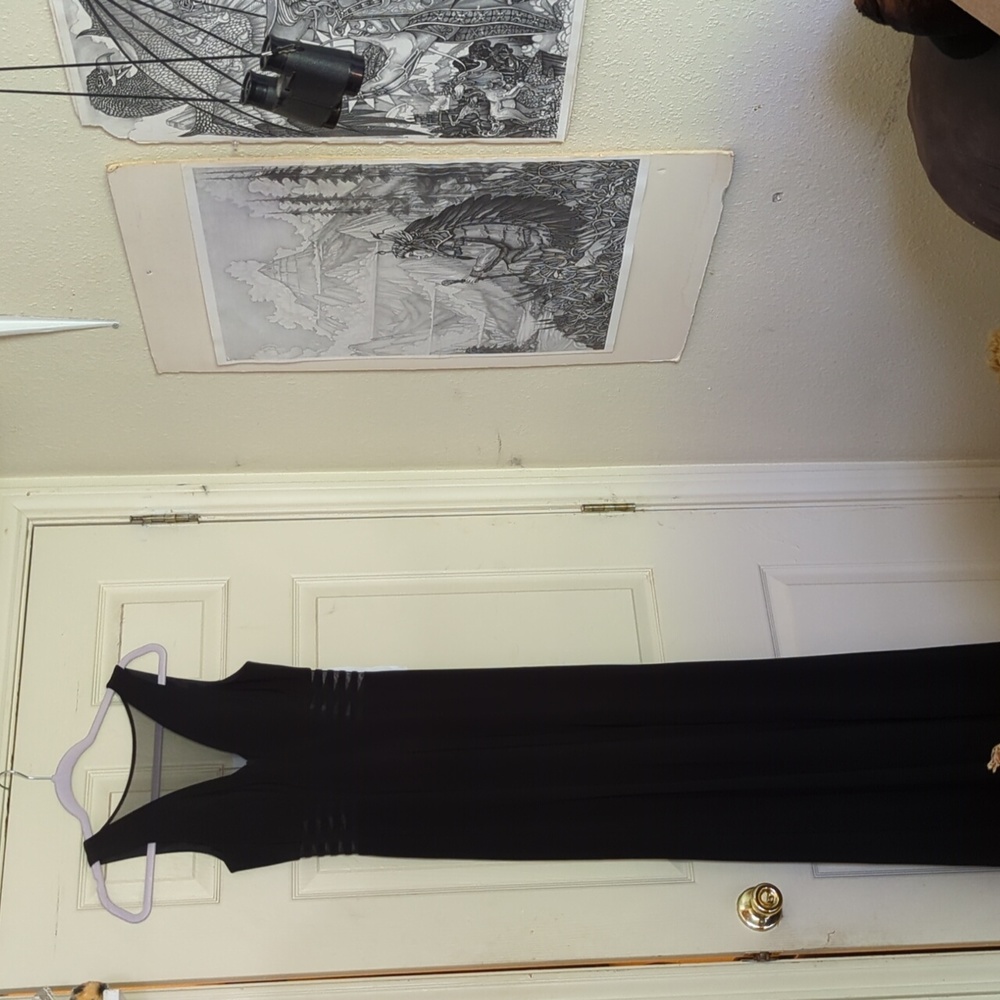 Morgan and Co. Size 5/6 floor length black dress.